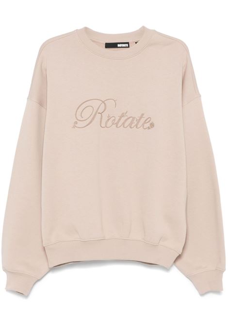 Felpa con ricamo in beige Rotate sunday - donna ROTATE SUNDAY | 11342523132313